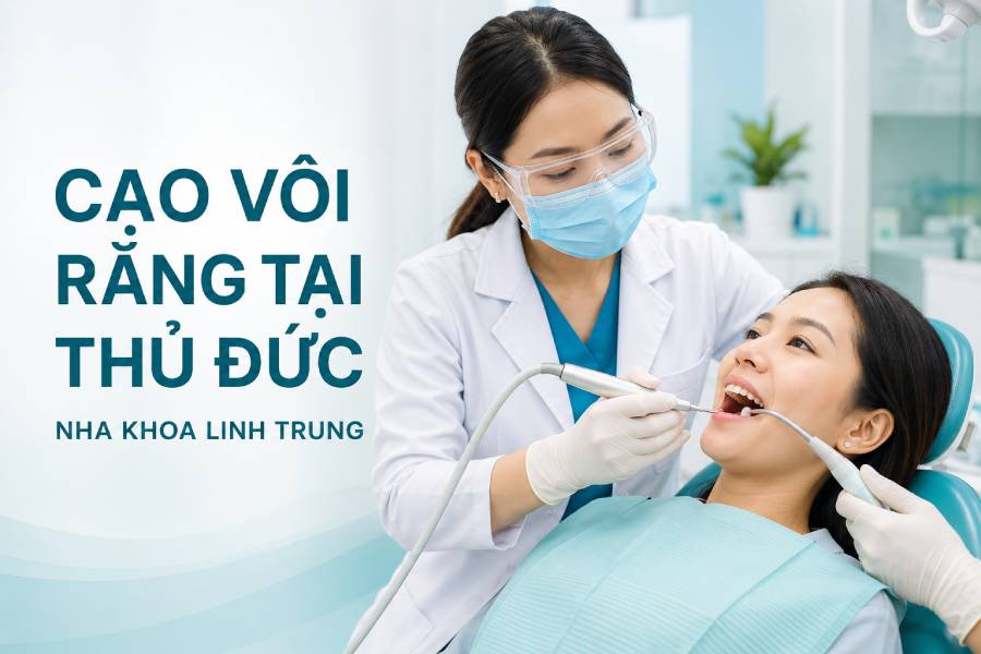 Bác sĩ cạo vôi răng tại Nha khoa Linh Trung Thủ Đức